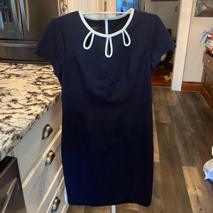 Talbots Navy stretch sheath‎ dress. Never worn. 178 retail